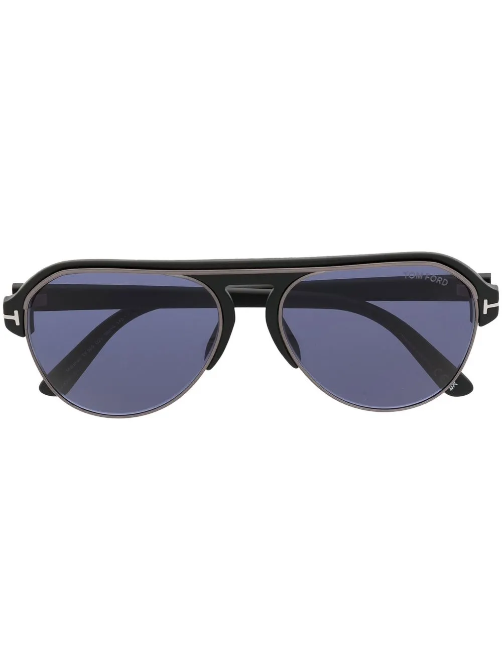 

TOM FORD Eyewear lentes de sol estilo piloto con micas de color - Negro