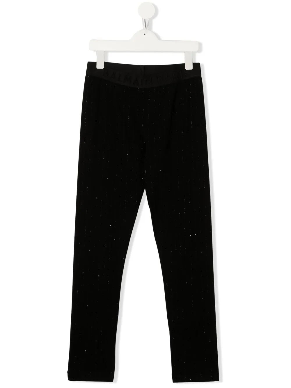 

Balmain Kids leggins rectos - Negro