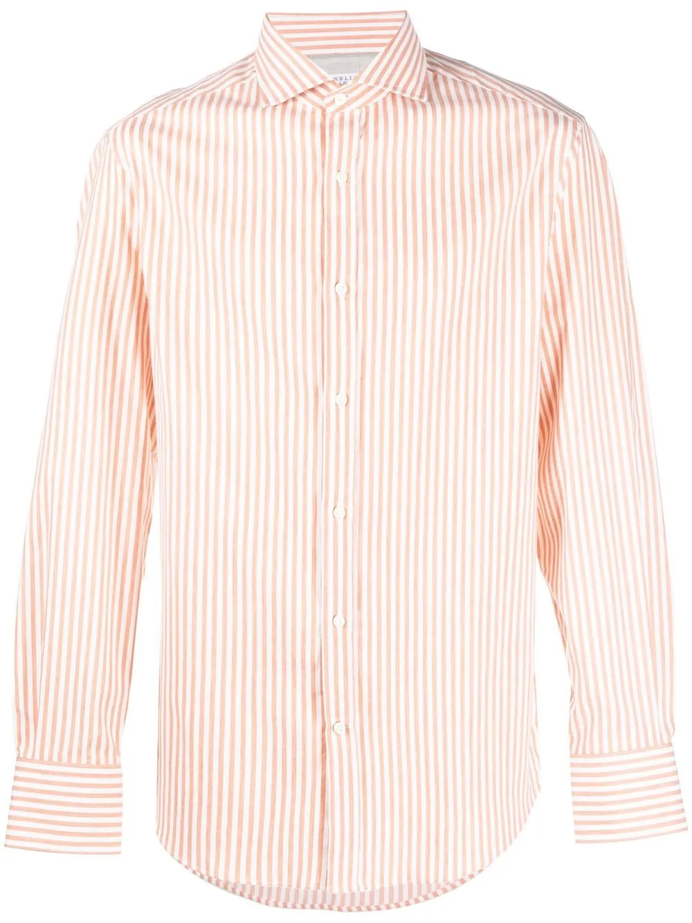 

Brunello Cucinelli long-sleeve striped shirt - Orange