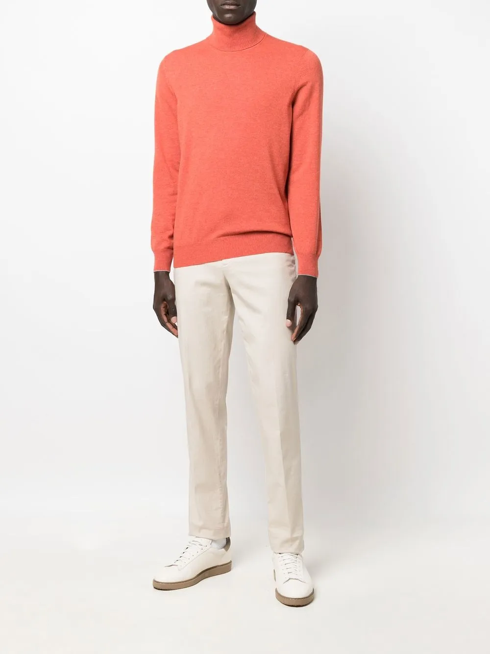 Brunello Cucinelli Kasjmier coltrui - Oranje