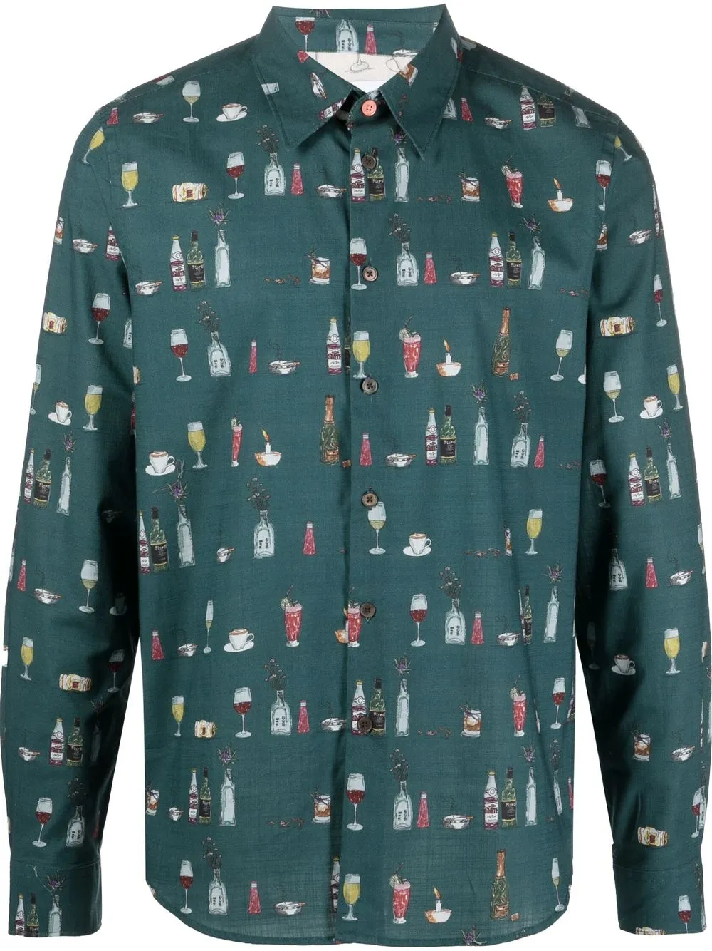 

PS Paul Smith Taverna graphic-print shirt - Green