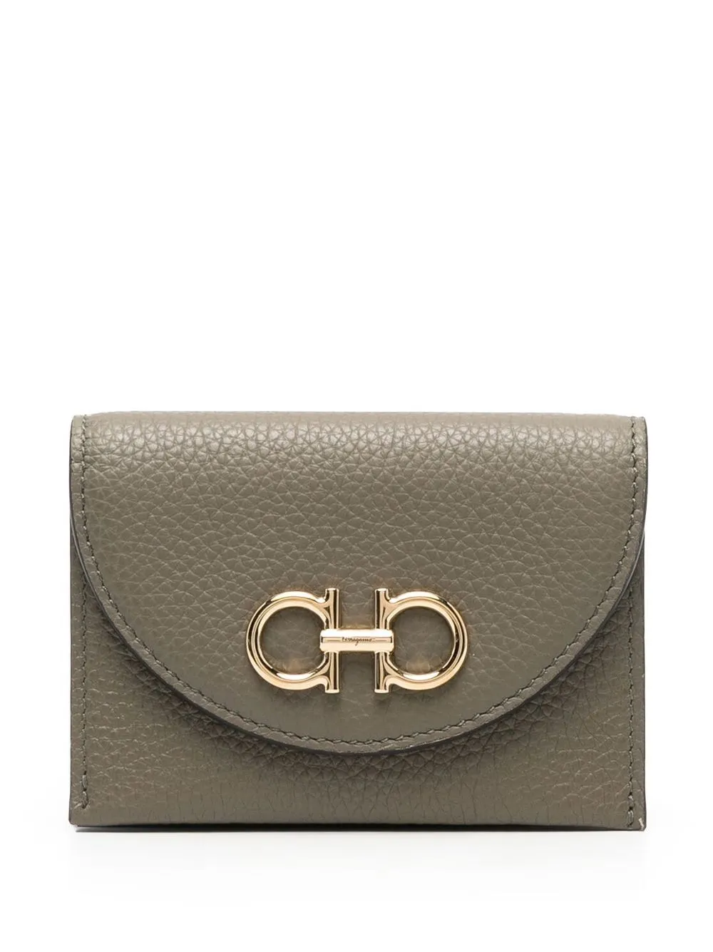 

Ferragamo Gancini card holder - Green