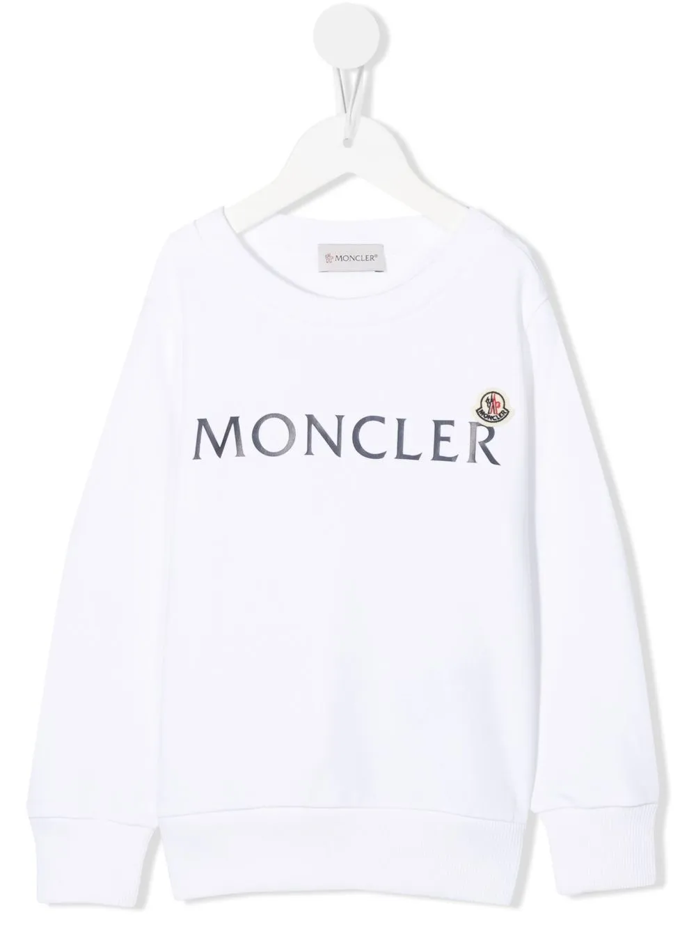 

Moncler Enfant sudadera con logo estampado - Blanco