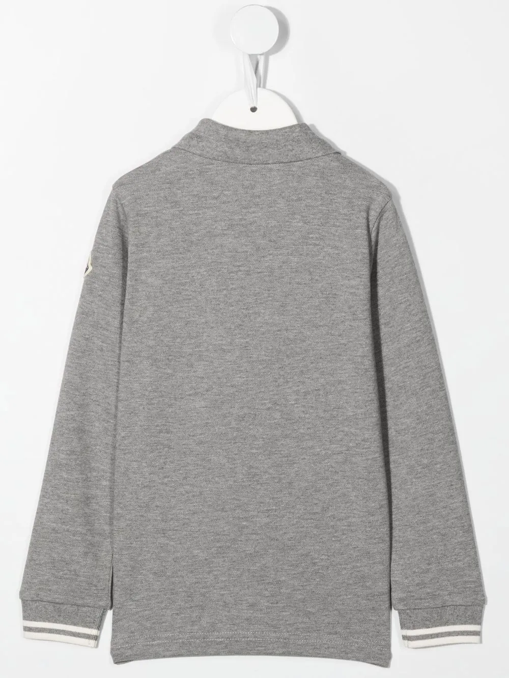 Moncler Enfant Poloshirt met logopatch - Grijs