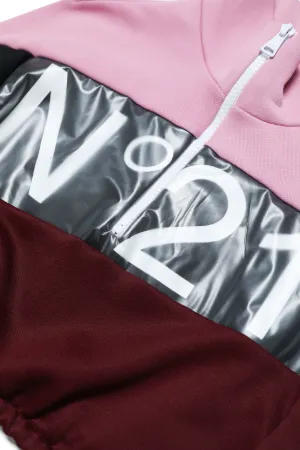 Colourblock Logo-Print Sweater