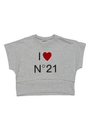 Logo-Print Layered Cotton T-Shirt