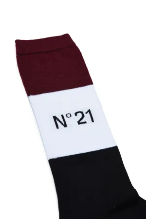 Logo-Intarsia Socks