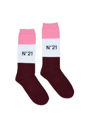 Logo-Intarsia Socks