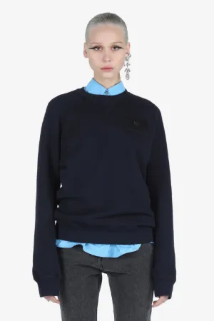 Logo-Patch Cotton Sweatshirt