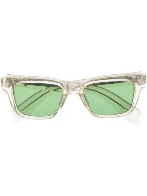 Occhiali da sole Dealan cat-eye Verde Farfetch Uomo Accessori Occhiali da sole 
