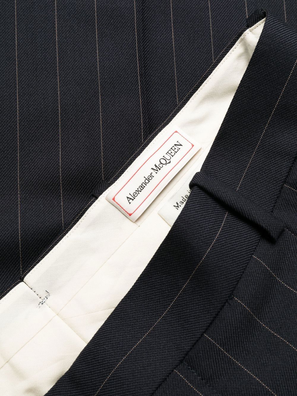 Henry Tailored Pinstripe Trousers - Anthracite/White Pinstripe