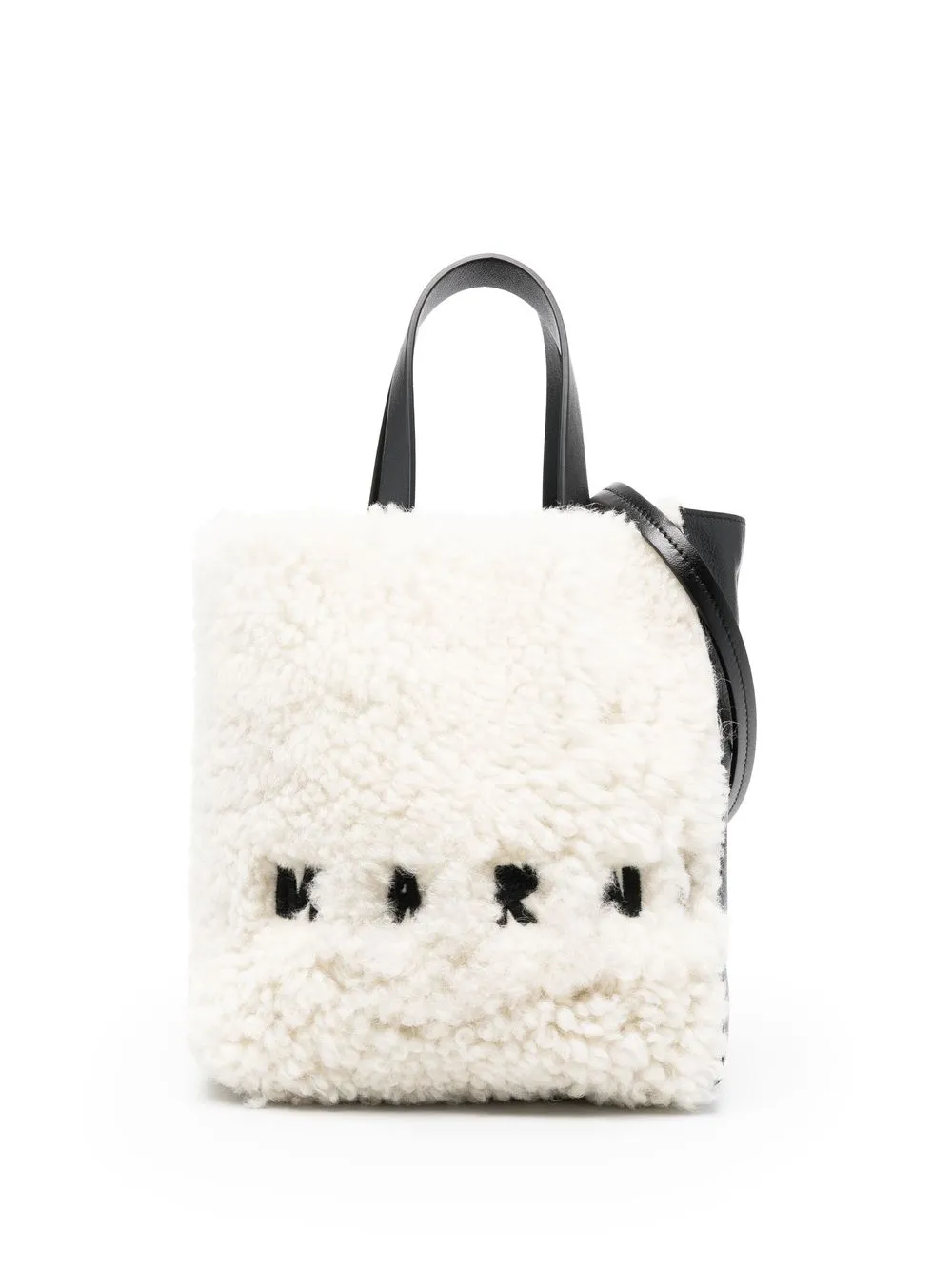 

Marni logo-embroidered tote bag - White