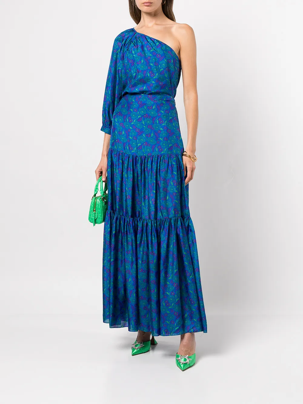 Veronica Beard Serence Tiered floral-print Maxi Skirt - Farfetch