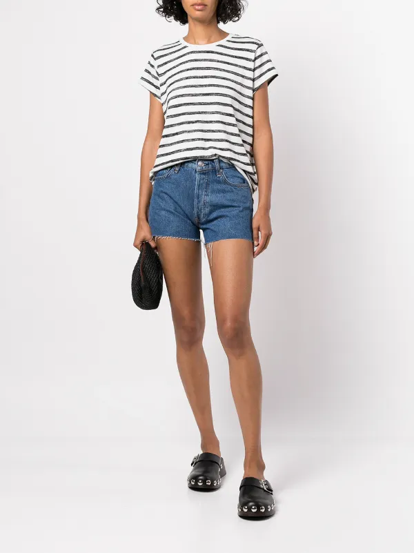 Rag & Bone Bitty high-waist Denim Shorts - Farfetch