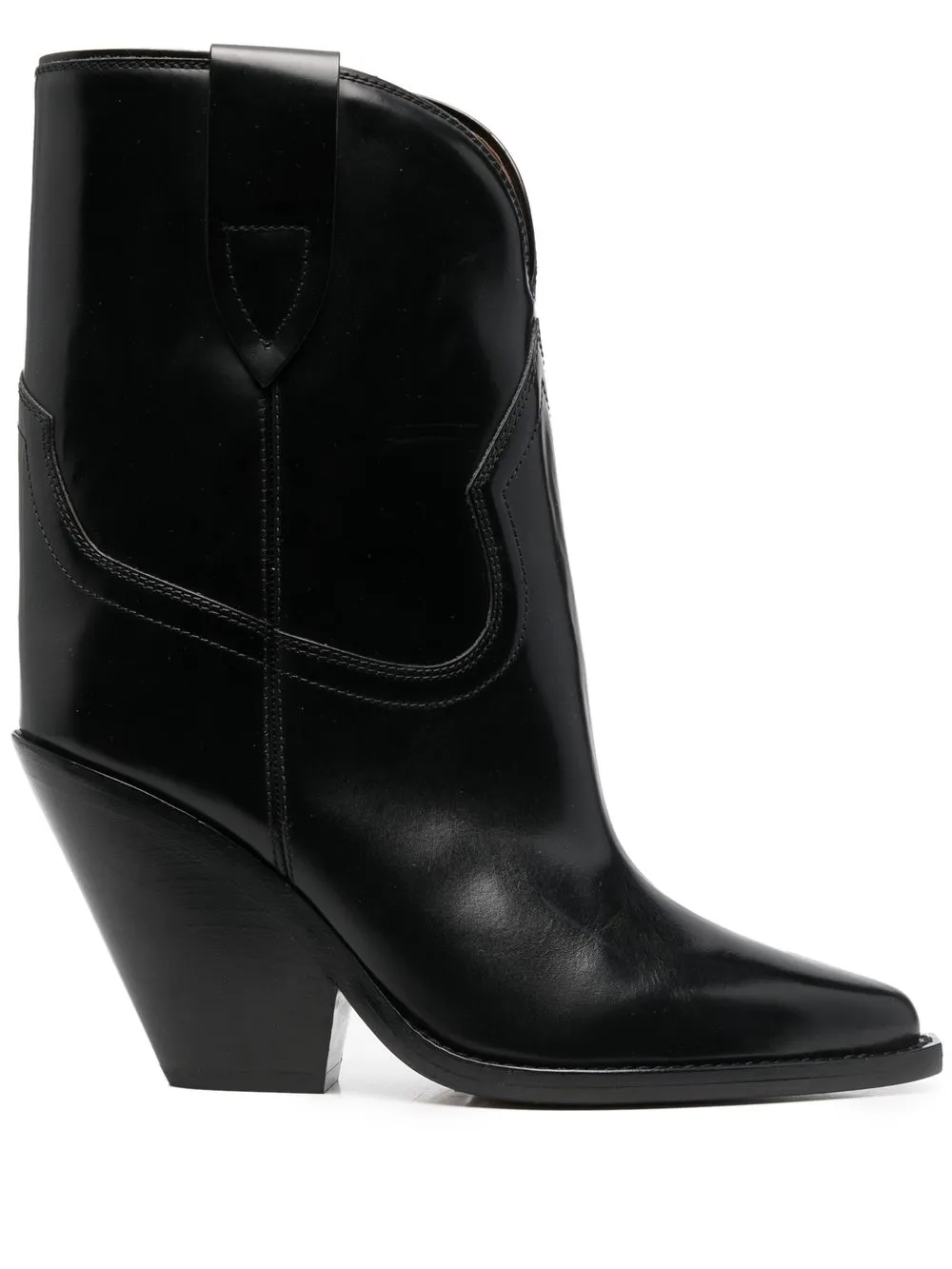 

Isabel Marant botas Leyane con estilo western - Negro