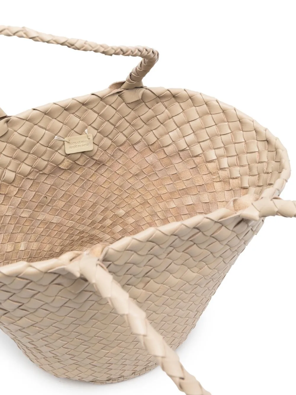 DRAGON DIFFUSION Egola geweven shopper Beige