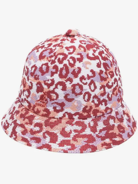 Kangol 레오파드 프린트 버킷 햇