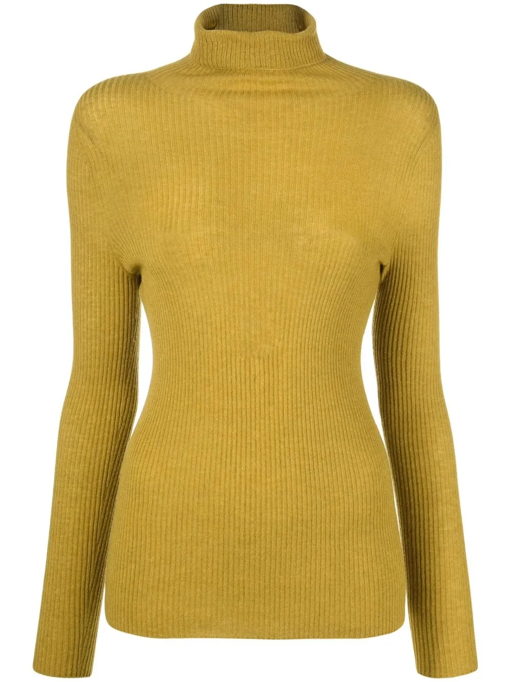 

Fabiana Filippi roll-neck fitted jumper - Yellow