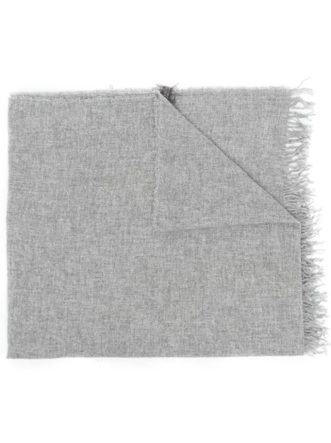 frayed-hem scarf