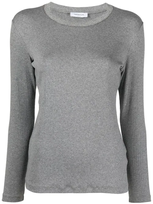 Pull en maille fine à col rond - Fabiana Filippi - Modalova