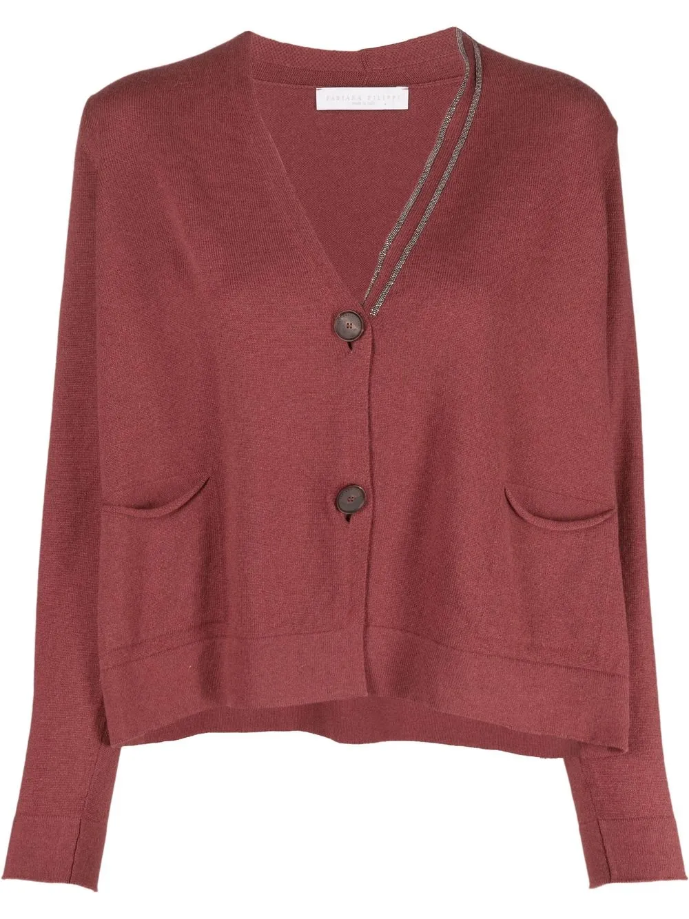 

Fabiana Filippi V-neck cardigan - Red