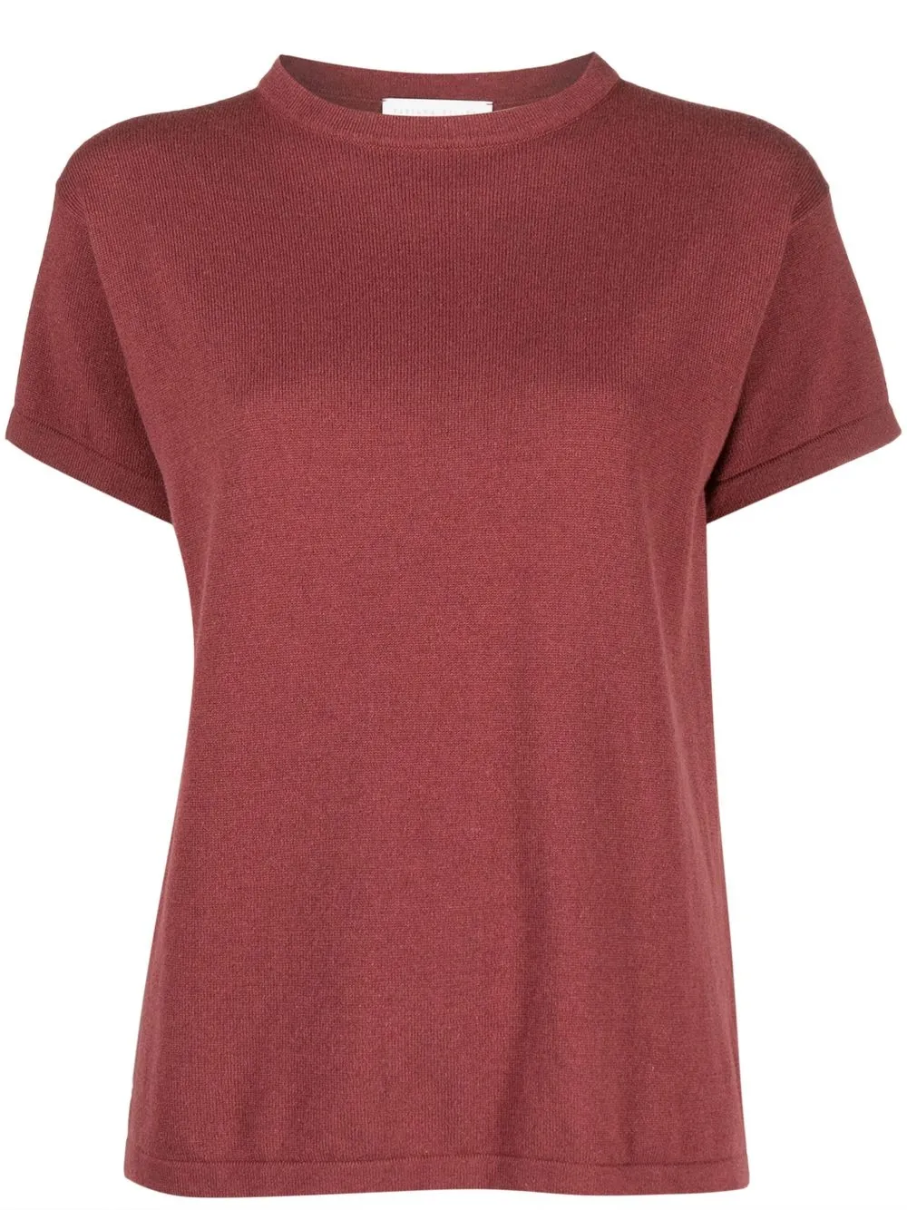 

Fabiana Filippi playera tejida con cuello redondo - Rojo