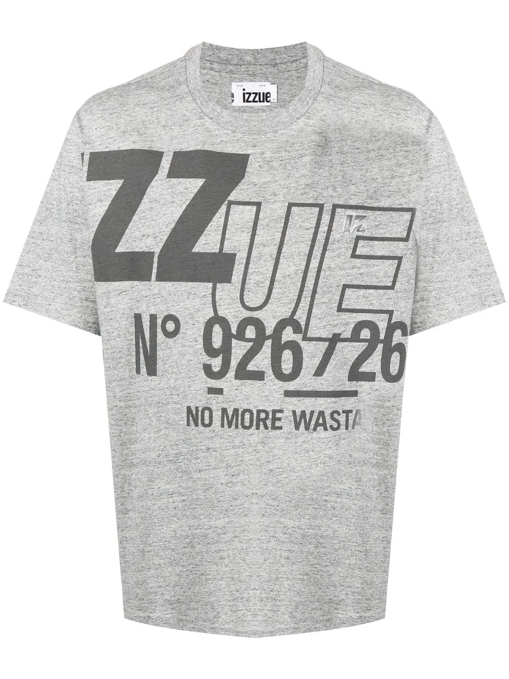 

izzue playera con logo estampado - Gris
