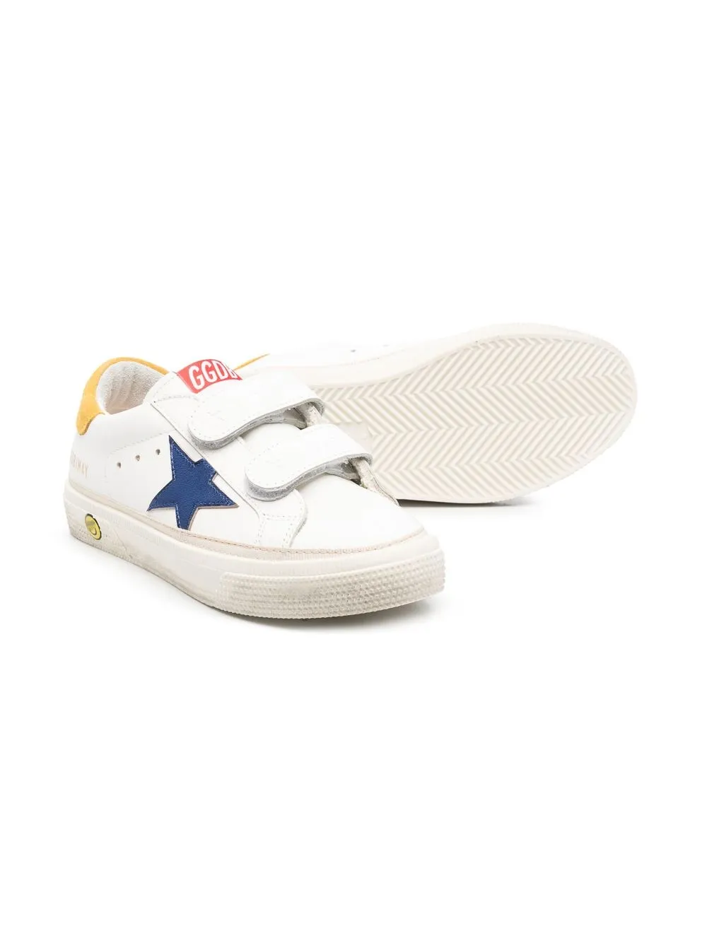 Golden Goose Kids Sneakers met patch - Wit