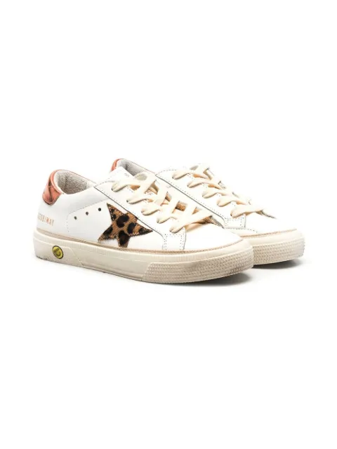 Golden Goose Kids May low-top lace-up sneakers