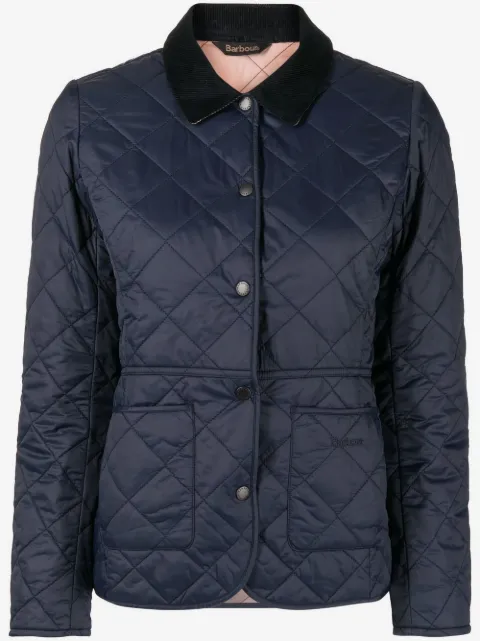 Barbour quilted corduroy-collar jacket