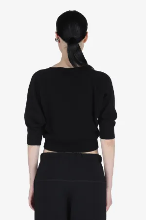 Logo-Patch Cropped Sweater