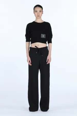Logo-Patch Cropped Sweater