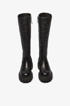 Logo-Embossed Boots