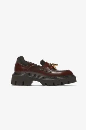 Lock-Embellished Loafers