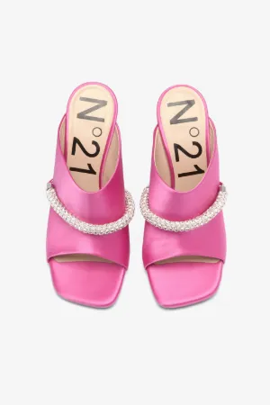 Crystal-Embellished Mules