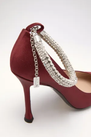 Crystal-Embellished Pumps