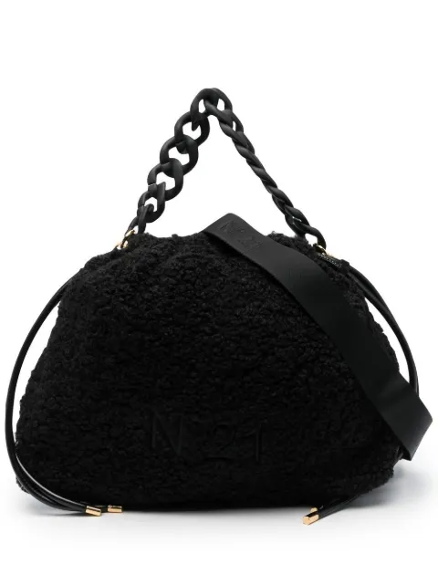 Nº21 fleece-textured tote bag