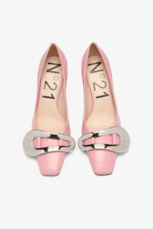 Buckle-Embellished Pumps