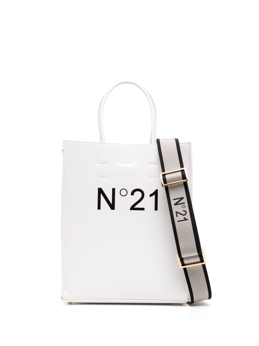 Shop N°21 Logo-print Tote Bag In White