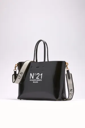 Large Logo-Print Shopper