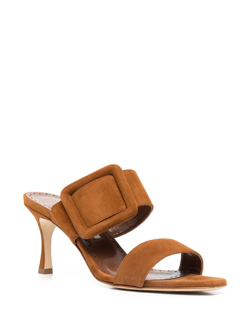 Manolo Blahnik sandales Gable en daim à boucle | mules à talon | Image 2