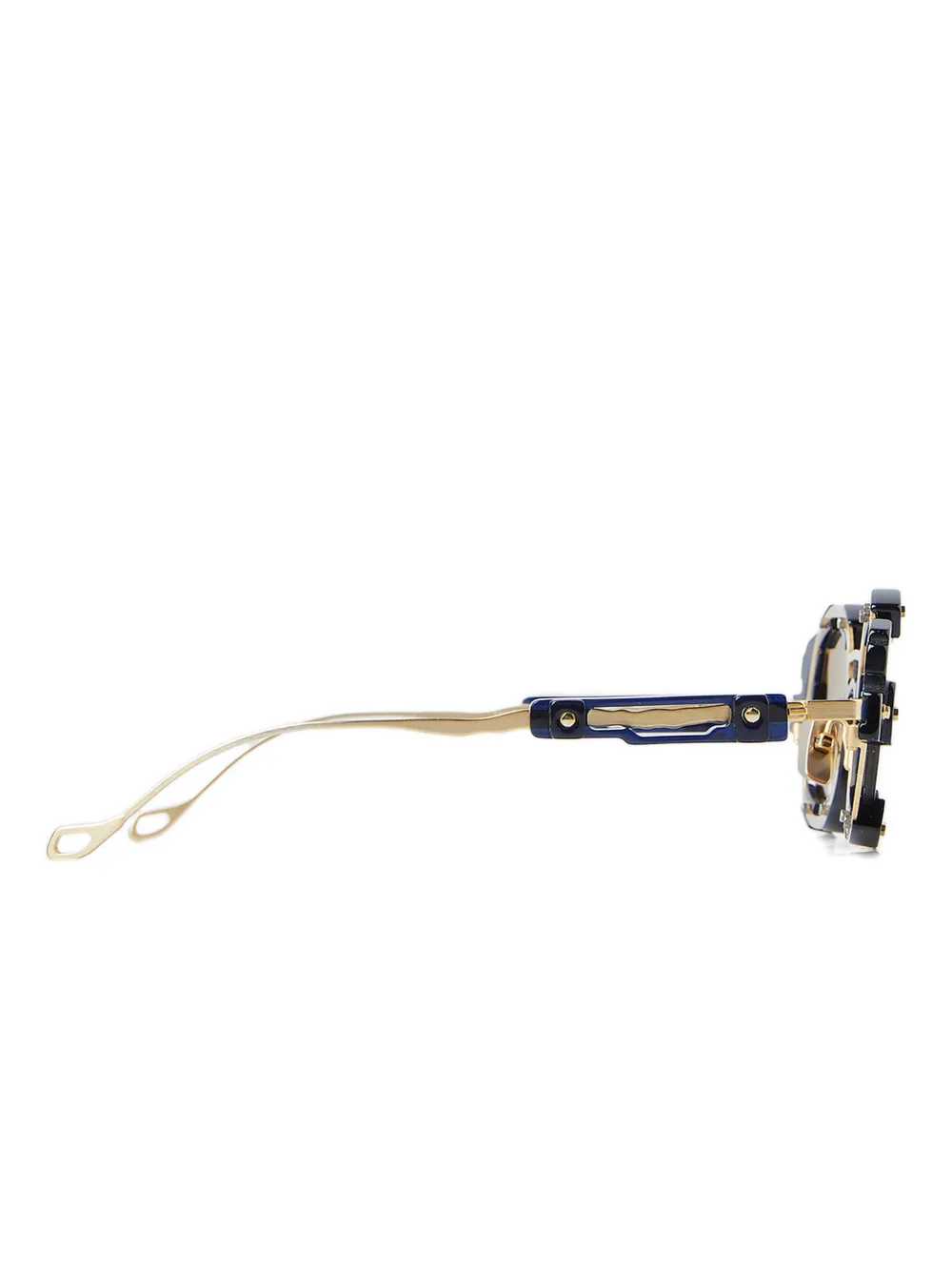 Kuboraum square studded sunglasses - Blauw