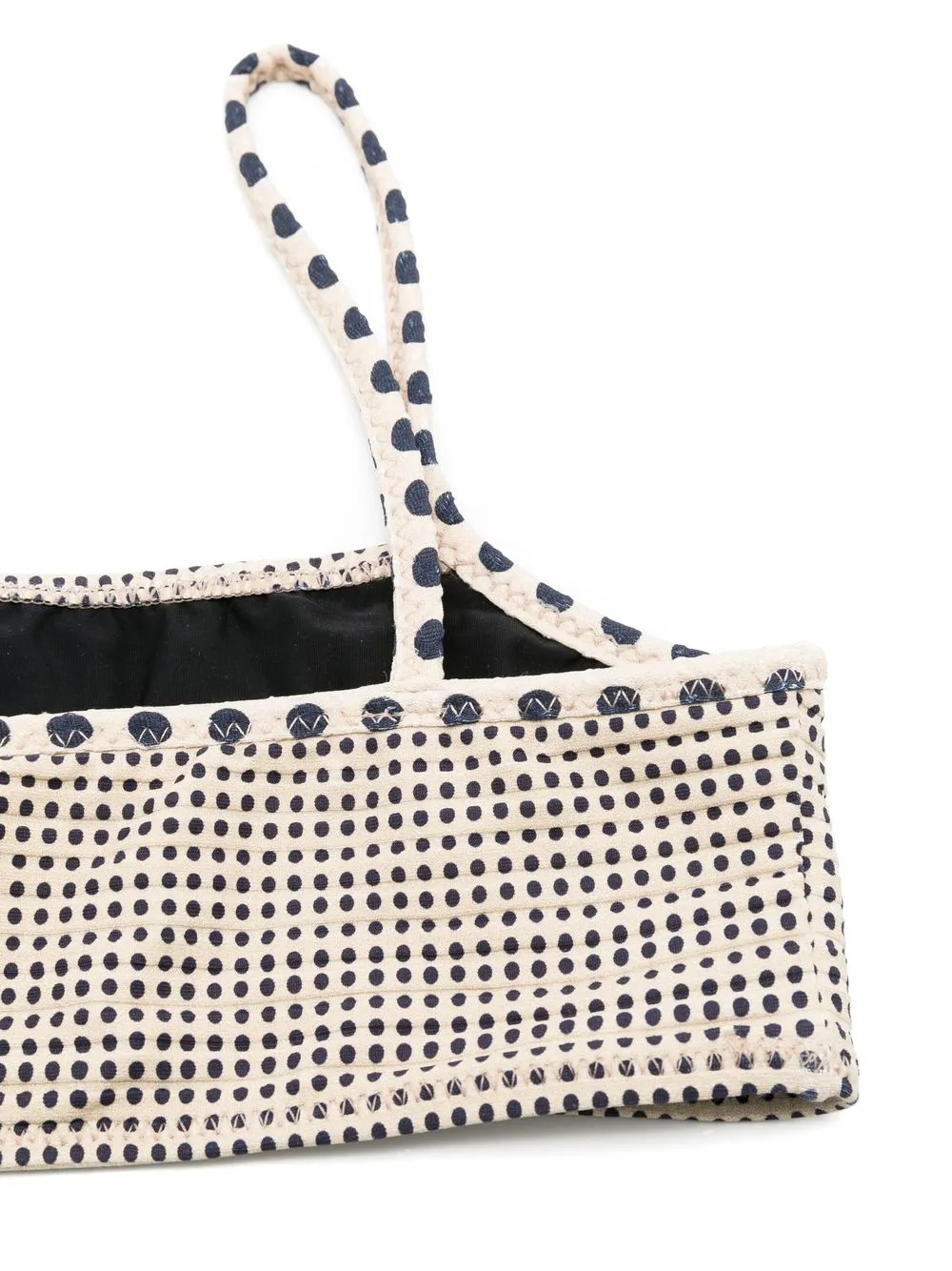  Amir Slama Spot-print Textured Bikini Set - Neutrals 