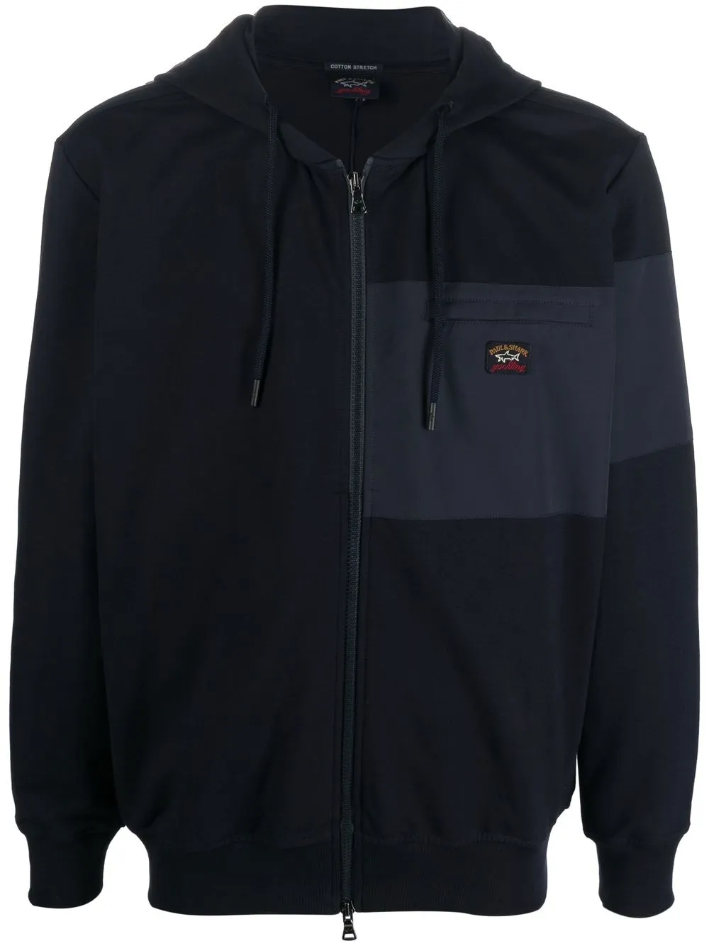 

Paul & Shark hoodie con cierre y parche del logo - Azul