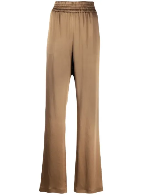 high-rise wide-leg trousers