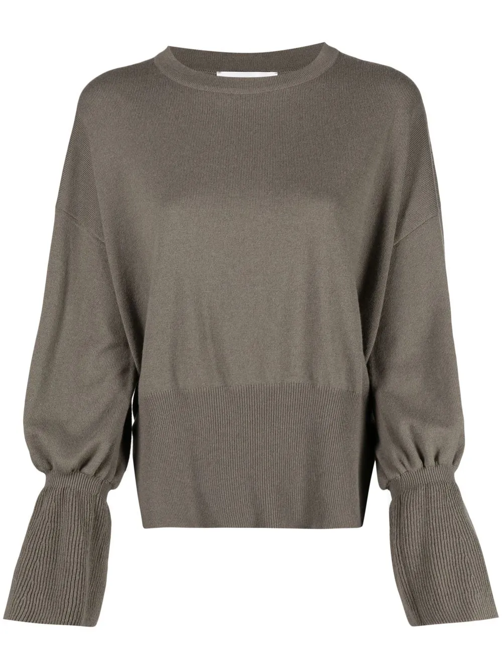 

Fabiana Filippi ribbed edge jumper - Green