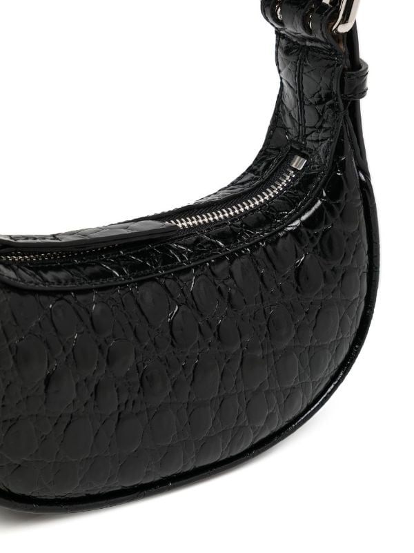 Toy mini croc-effect leather tote