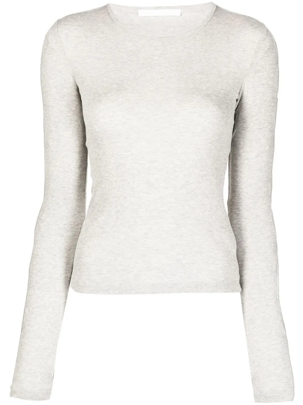 

Helmut Lang cut-out long-sleeve T-shirt - Grey