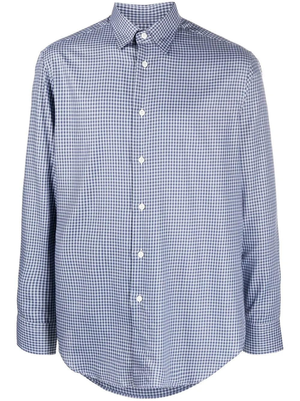 

Brioni camisa con cuadros estampados - Azul