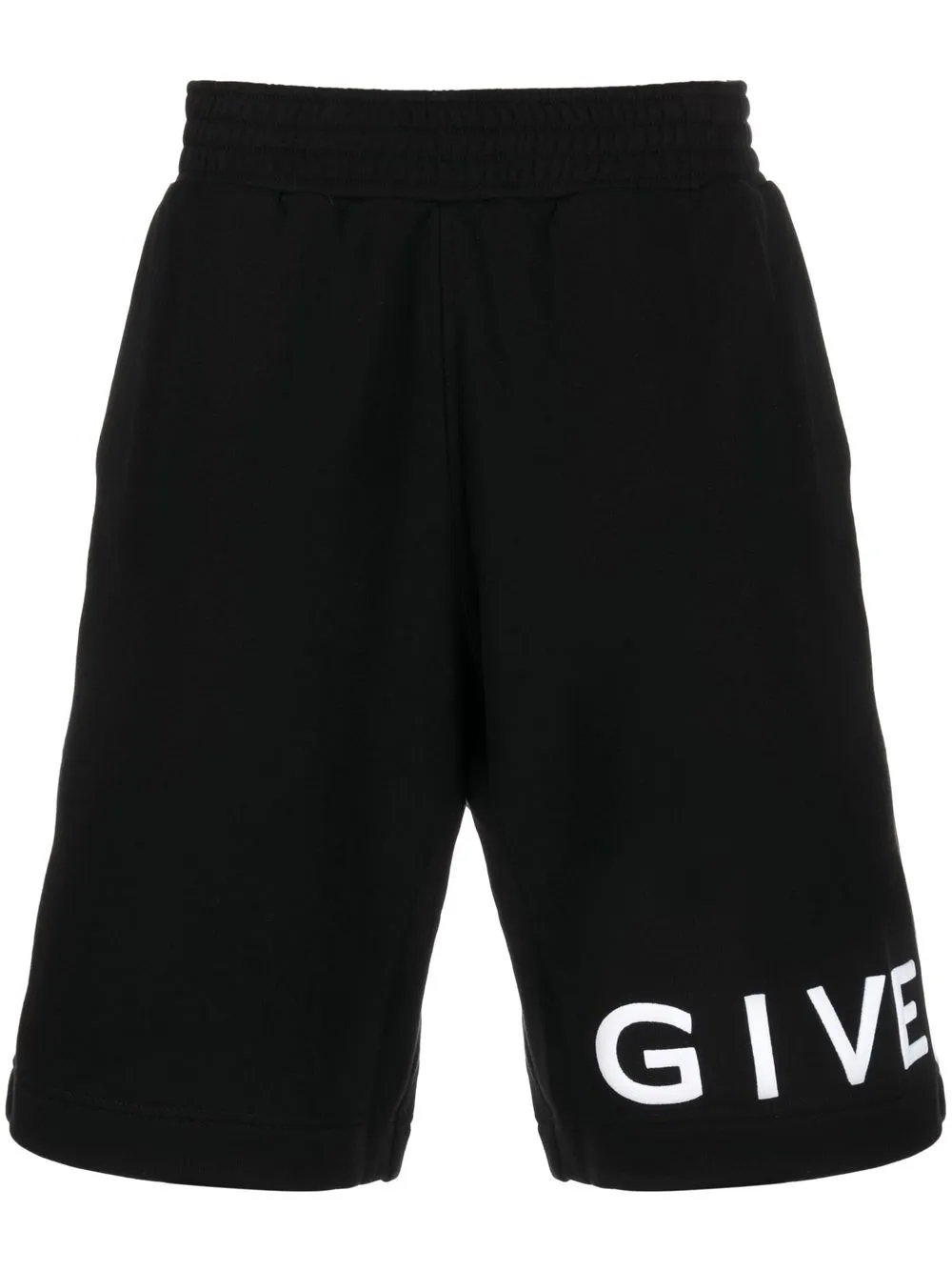 

Givenchy bermudas deportivas con logo estampado - Negro